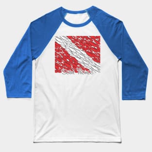 Scuba Diving Flag - Saint Thomas Baseball T-Shirt